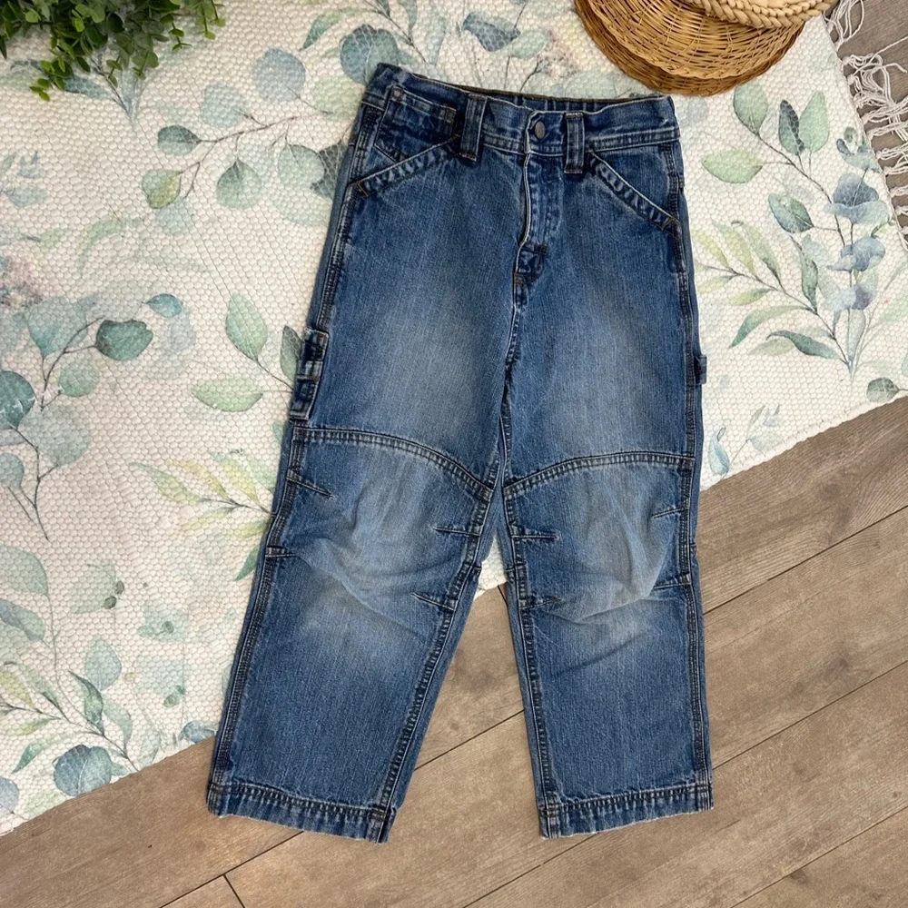 Vintage 90s Boys Carpenter Blue Jeans Arizona Jean Company Size 7